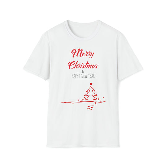 Merry Christmas & Happy New Year Design Unisex Softstyle T-Shirt