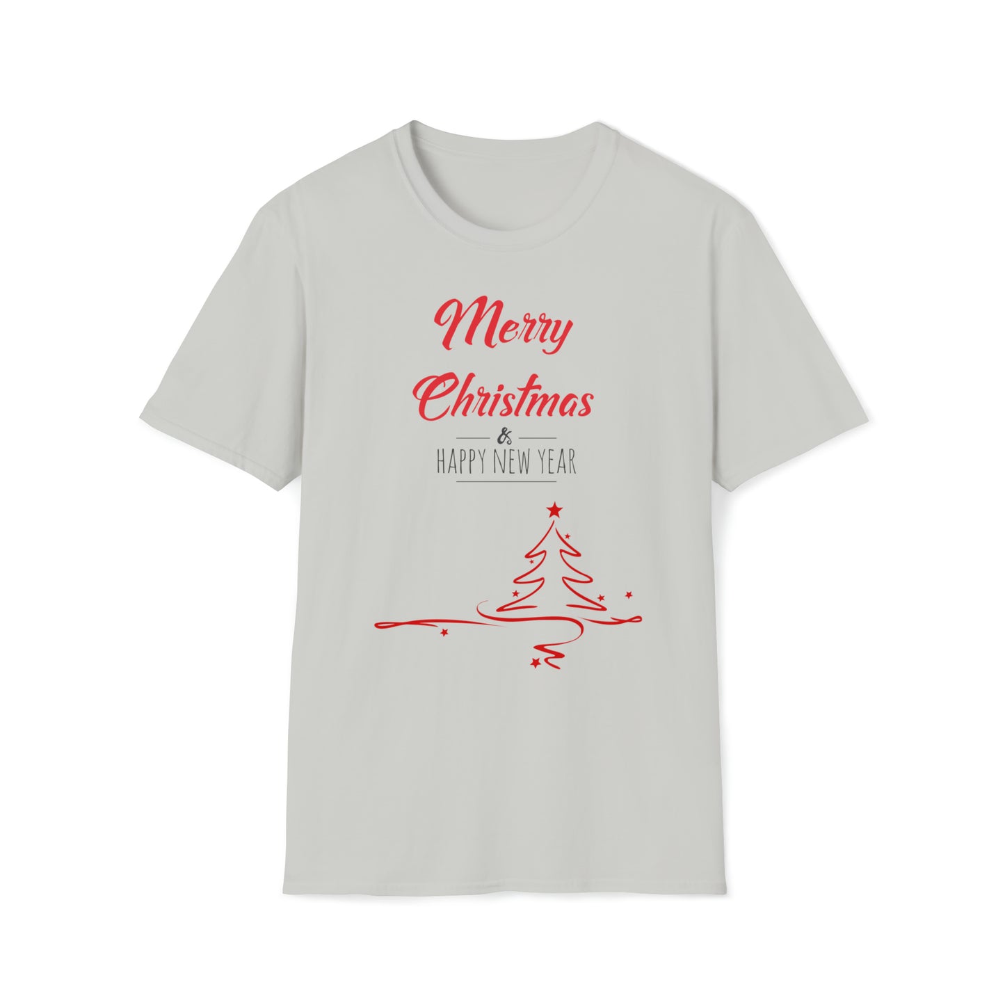 Merry Christmas & Happy New Year Design Unisex Softstyle T-Shirt