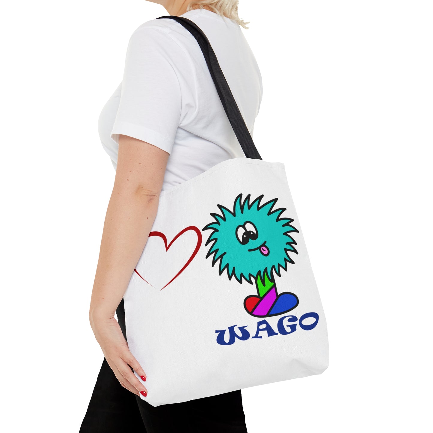 Tote Bag, Fun Wago Cartoon Design