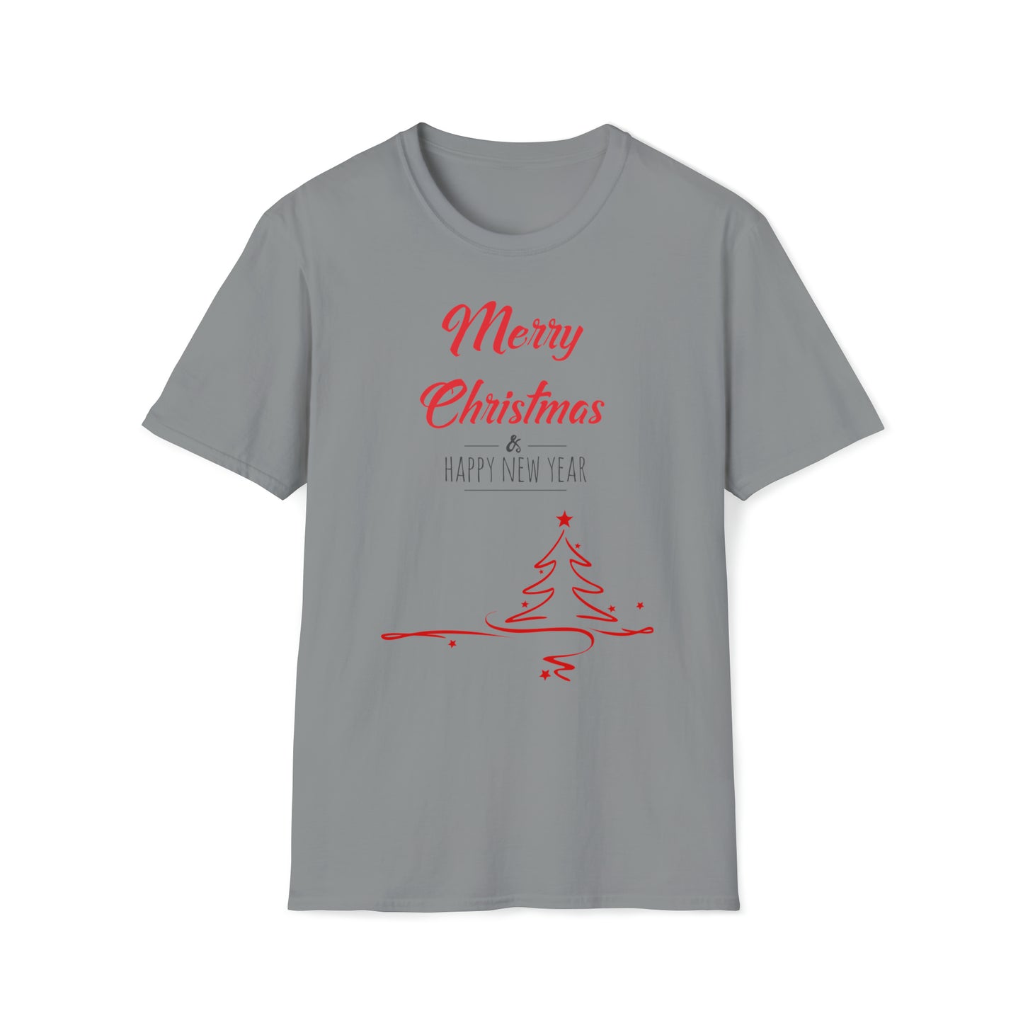 Merry Christmas & Happy New Year Design Unisex Softstyle T-Shirt