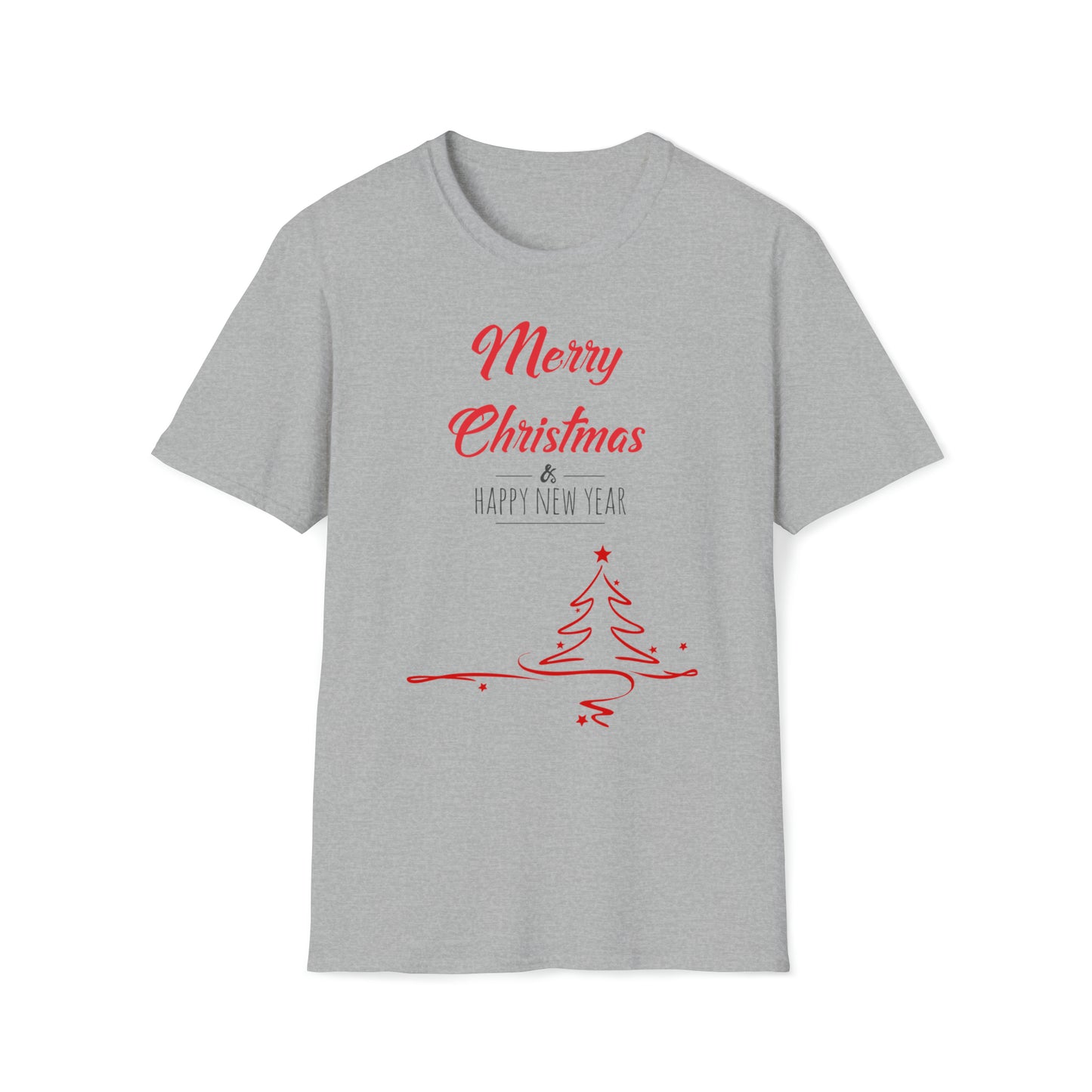 Merry Christmas & Happy New Year Design Unisex Softstyle T-Shirt