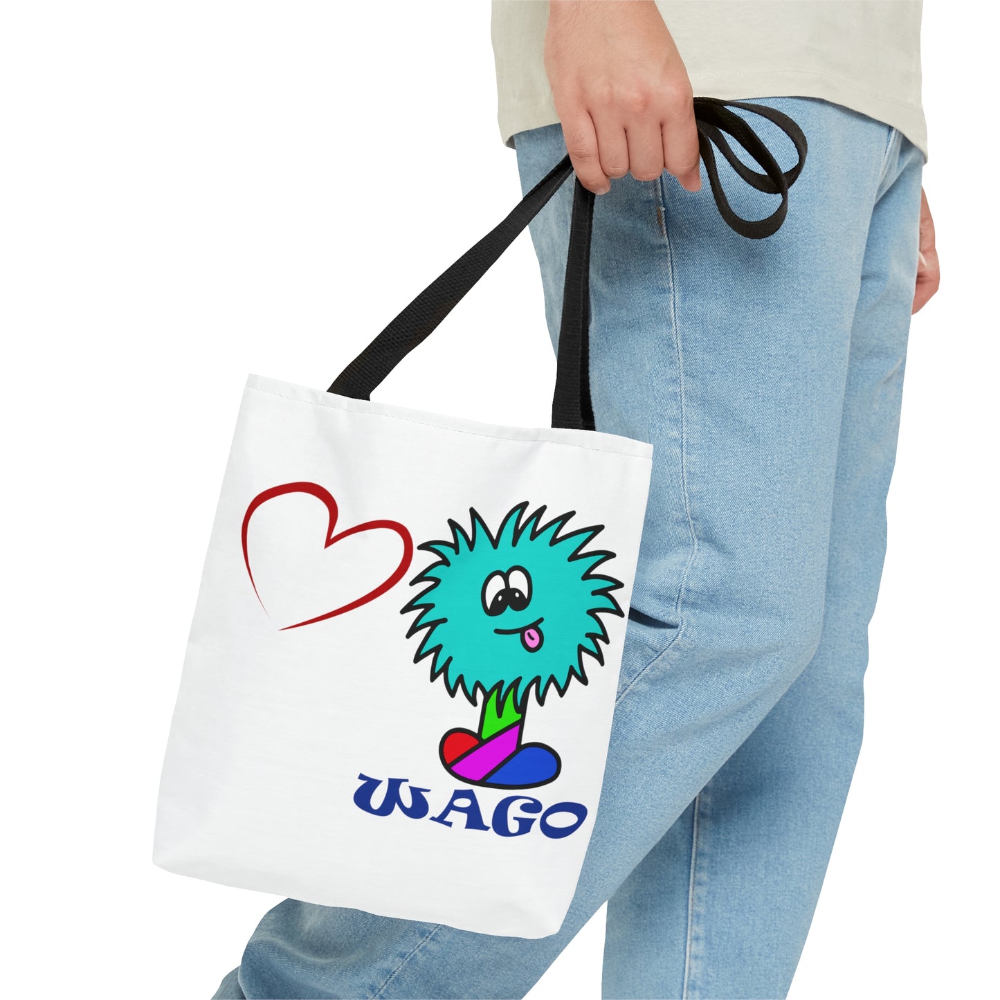 Tote Bag, Fun Wago Cartoon Design