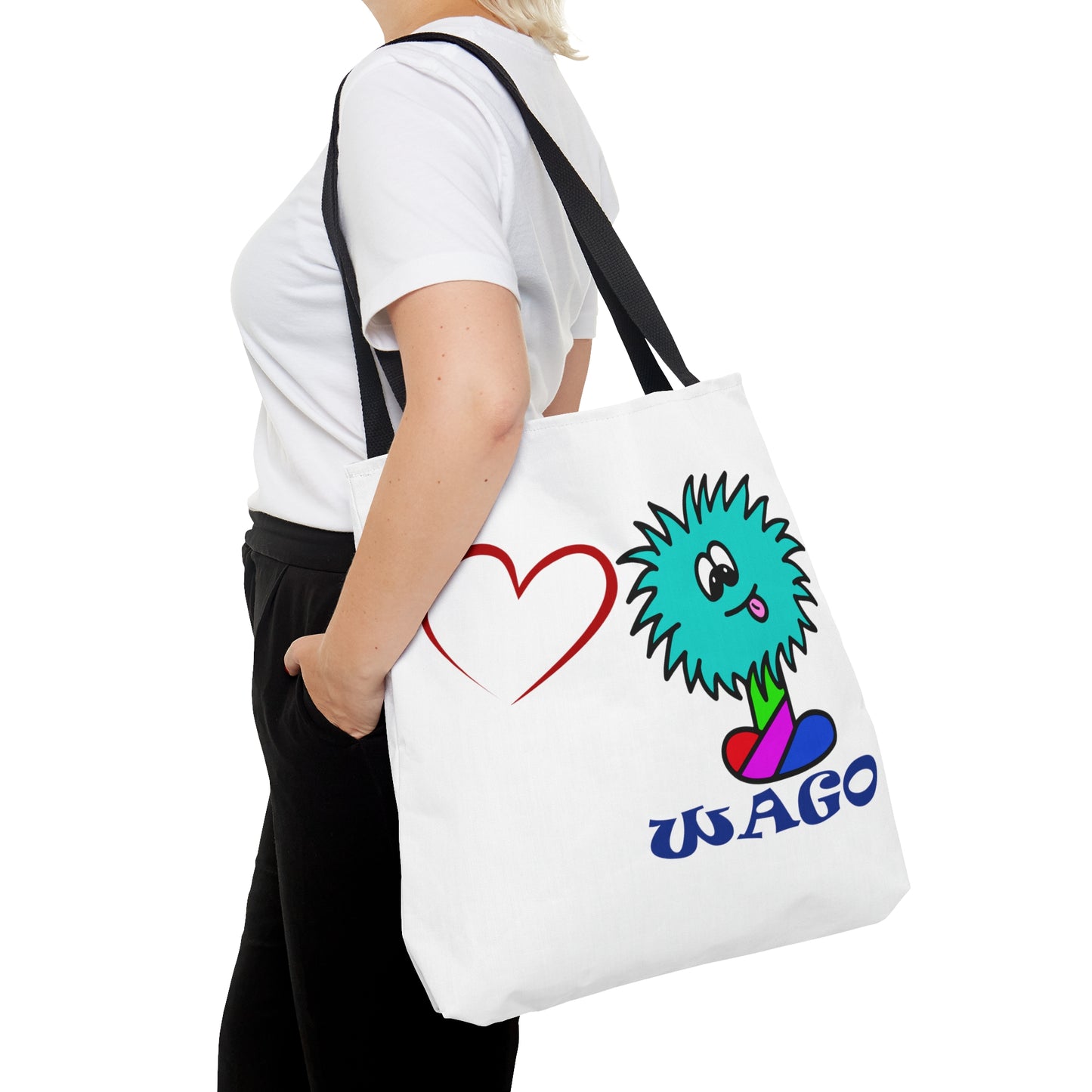 Tote Bag, Fun Wago Cartoon Design